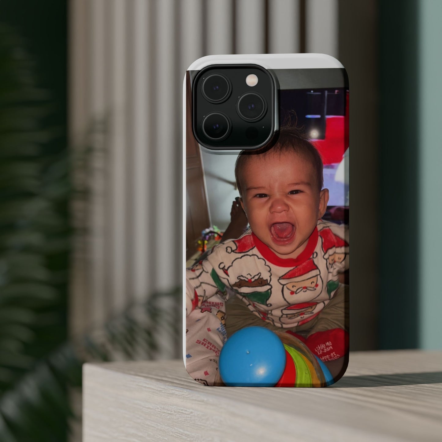 Personalized Magnetic iPhone Case - Custom Photo, Durable, Impact-Resistant, Fun Gift for Kids, Holidays, Family Memories