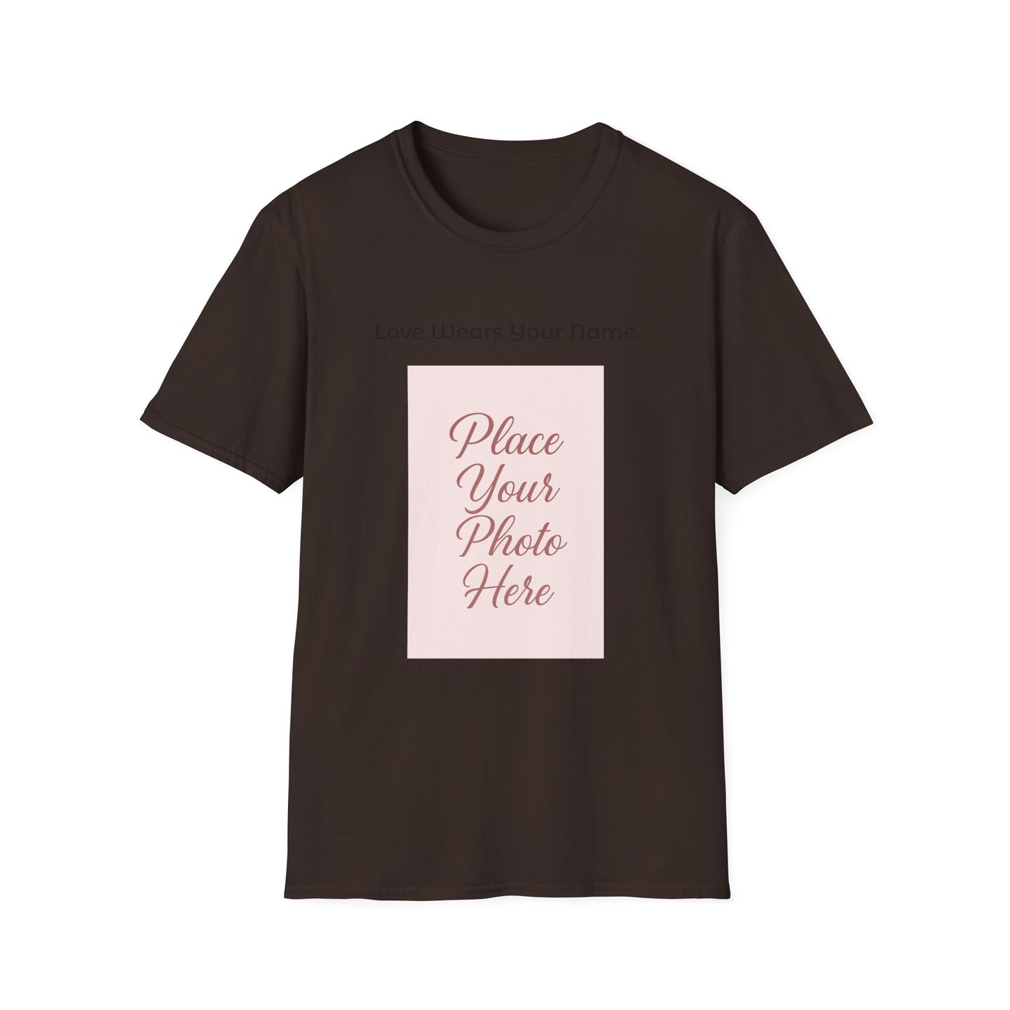 Love Wears Your Name™ This shirt carries more than a photo—it carries your heart.