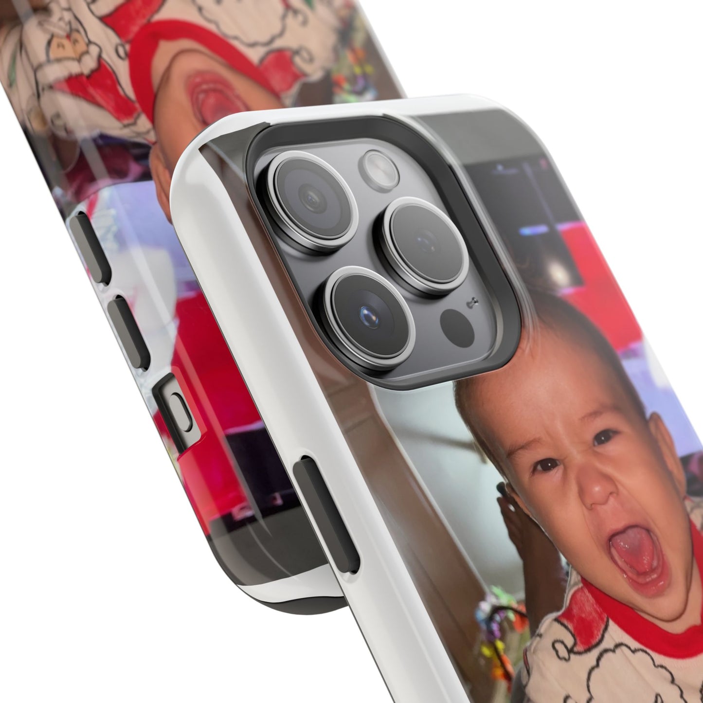 Personalized Magnetic iPhone Case - Custom Photo, Durable, Impact-Resistant, Fun Gift for Kids, Holidays, Family Memories