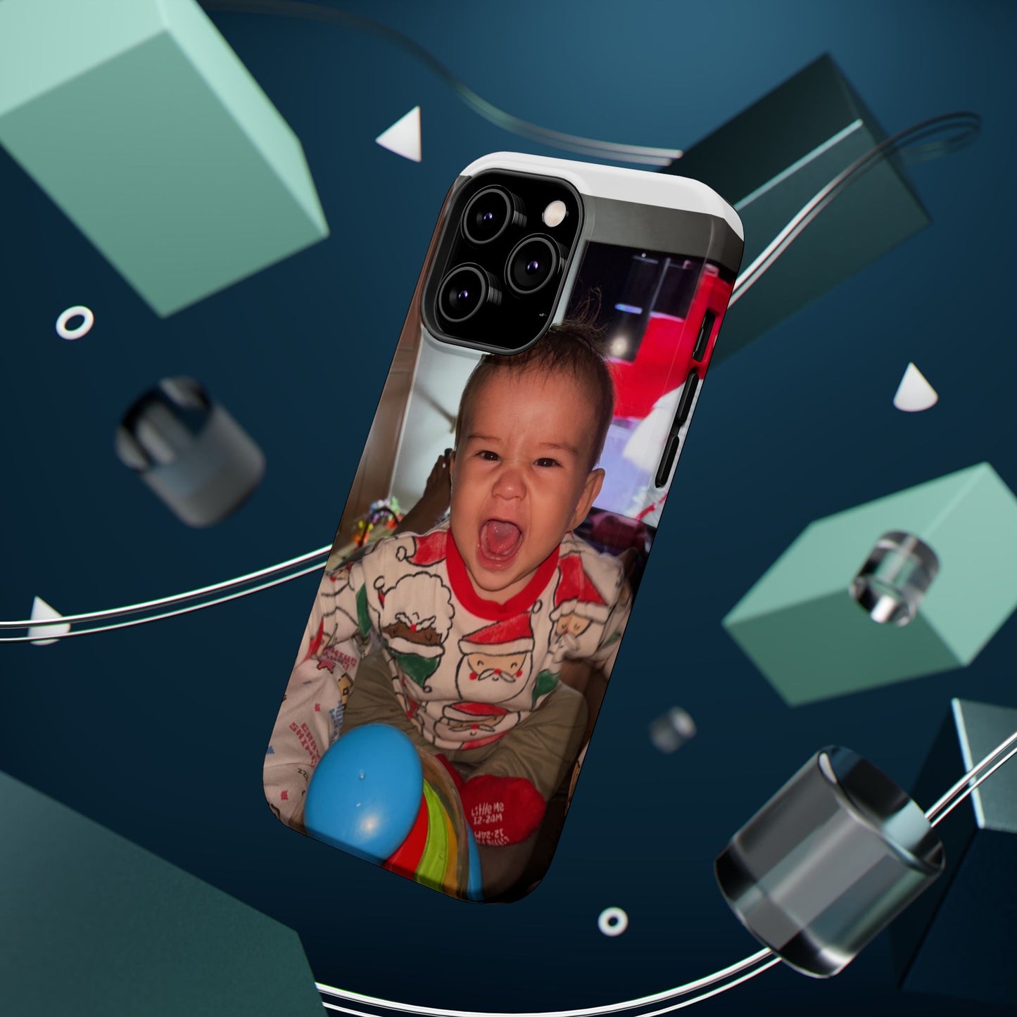 Personalized Magnetic iPhone Case - Custom Photo, Durable, Impact-Resistant, Fun Gift for Kids, Holidays, Family Memories