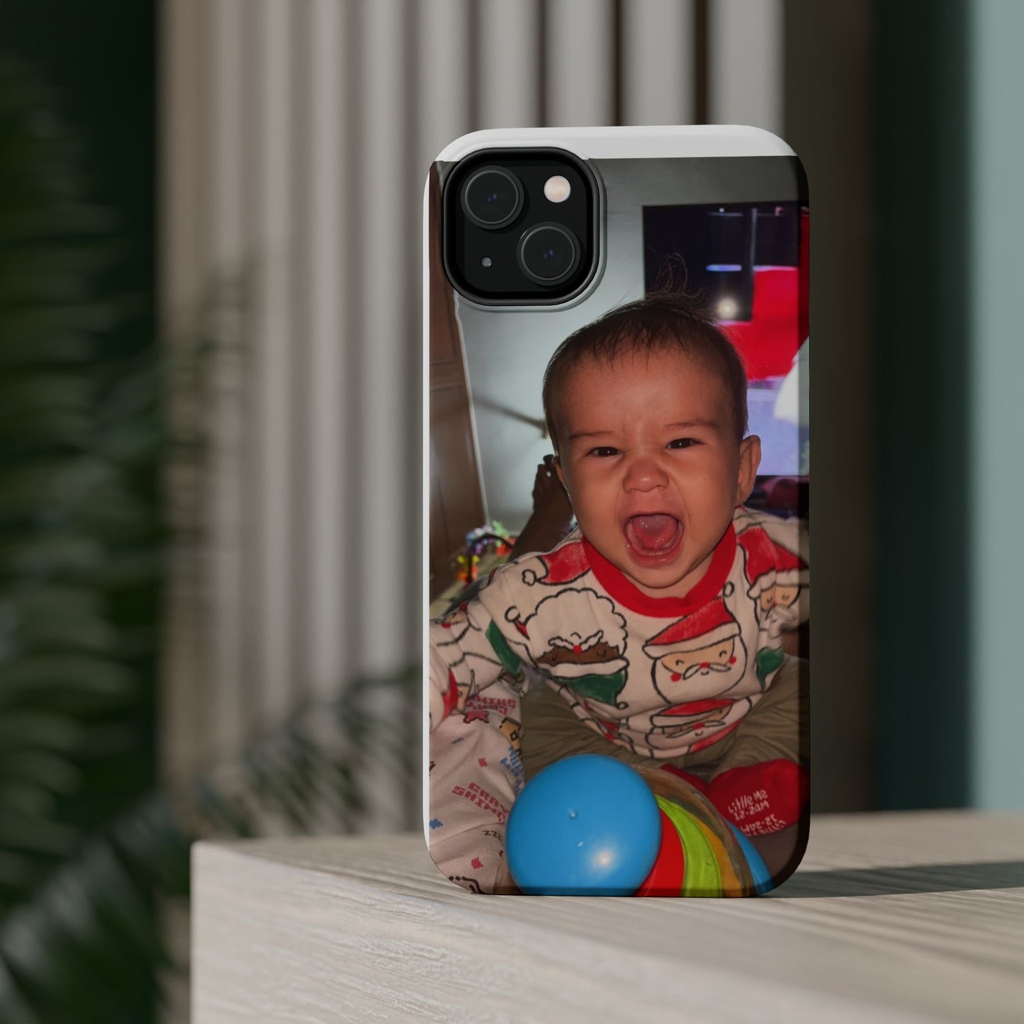 Personalized Magnetic iPhone Case - Custom Photo, Durable, Impact-Resistant, Fun Gift for Kids, Holidays, Family Memories