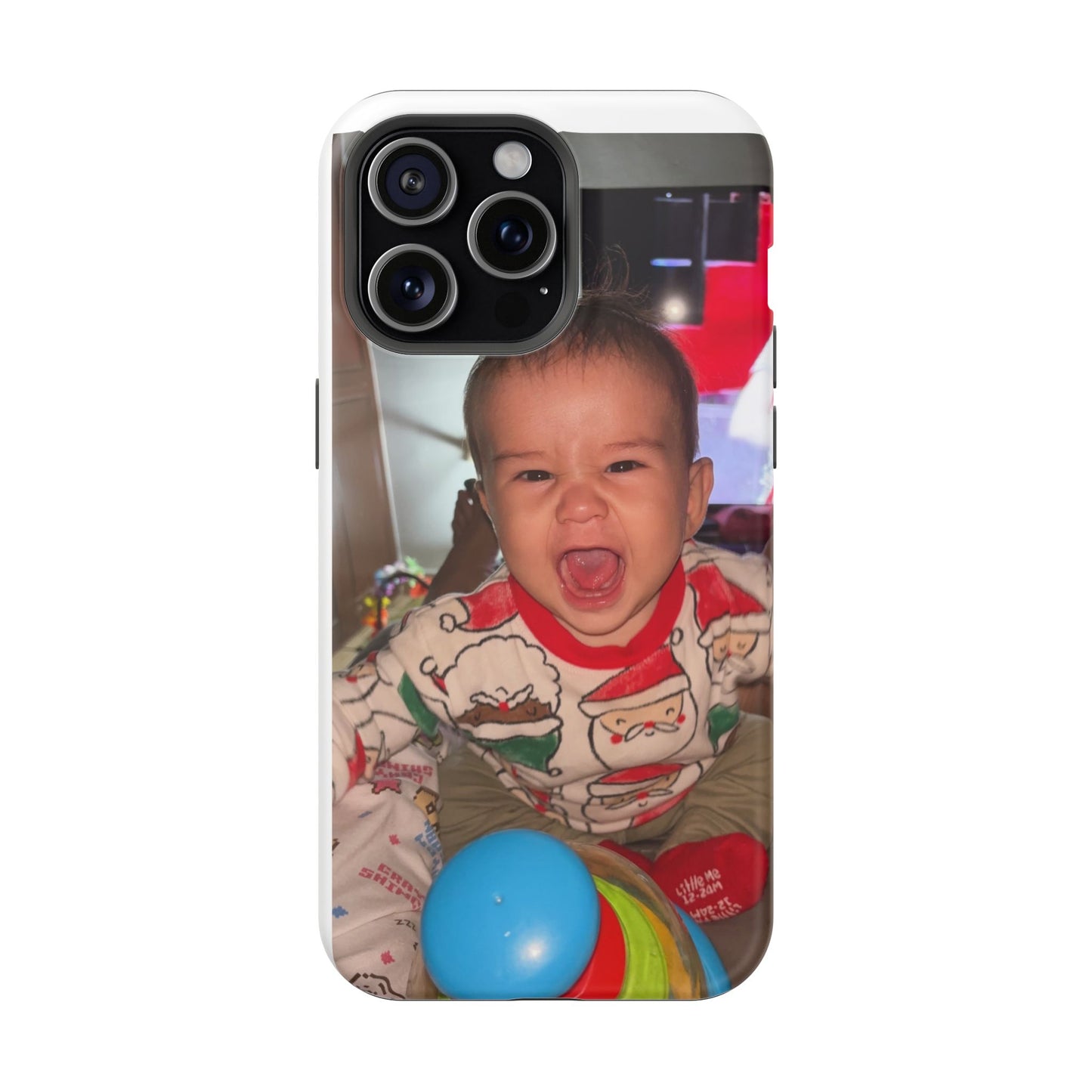 Personalized Magnetic iPhone Case - Custom Photo, Durable, Impact-Resistant, Fun Gift for Kids, Holidays, Family Memories