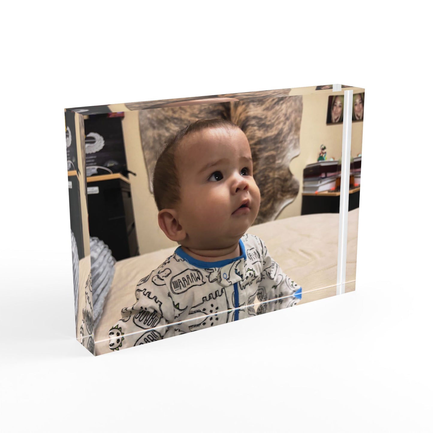 Personalized Photo Block, Custom Keepsake, Baby Shower Gift, Home Decor, Personalized Gift, Memorial Photo Display