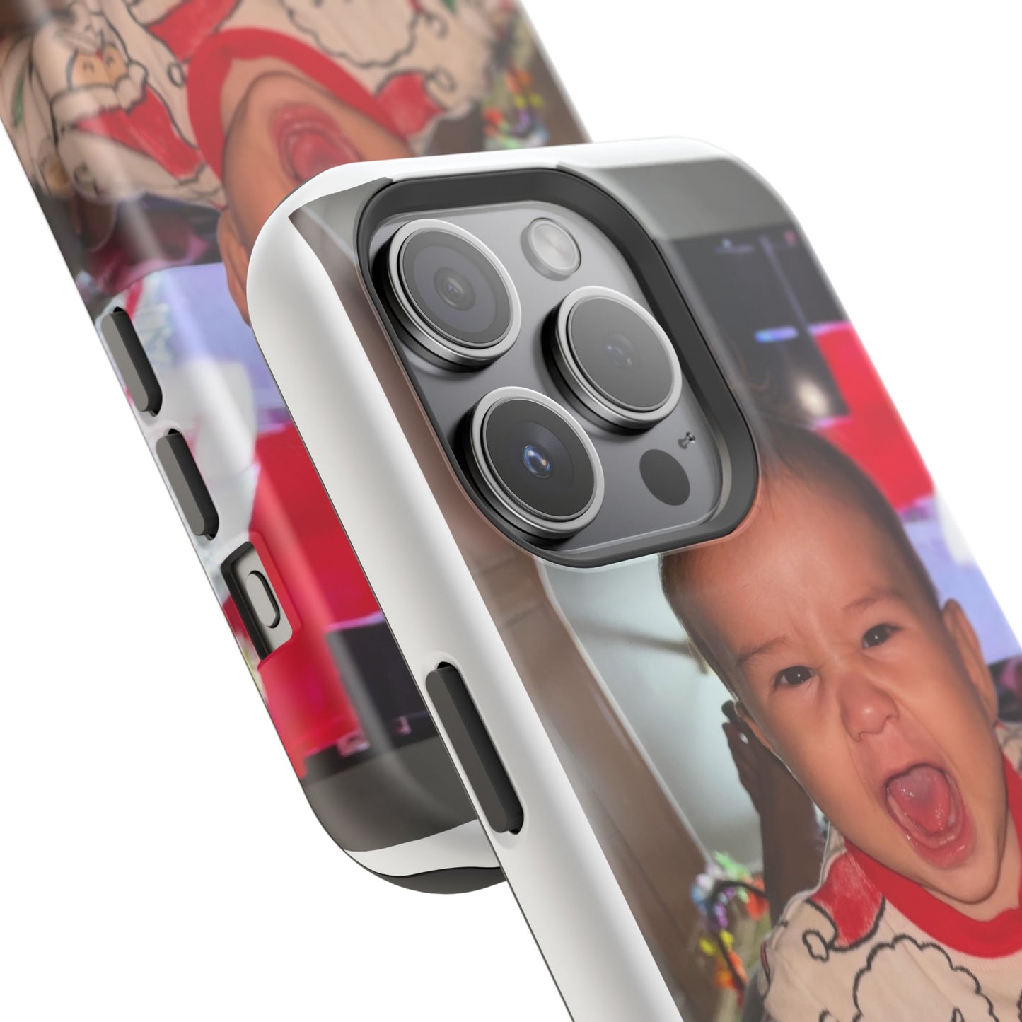 Personalized Magnetic iPhone Case - Custom Photo, Durable, Impact-Resistant, Fun Gift for Kids, Holidays, Family Memories