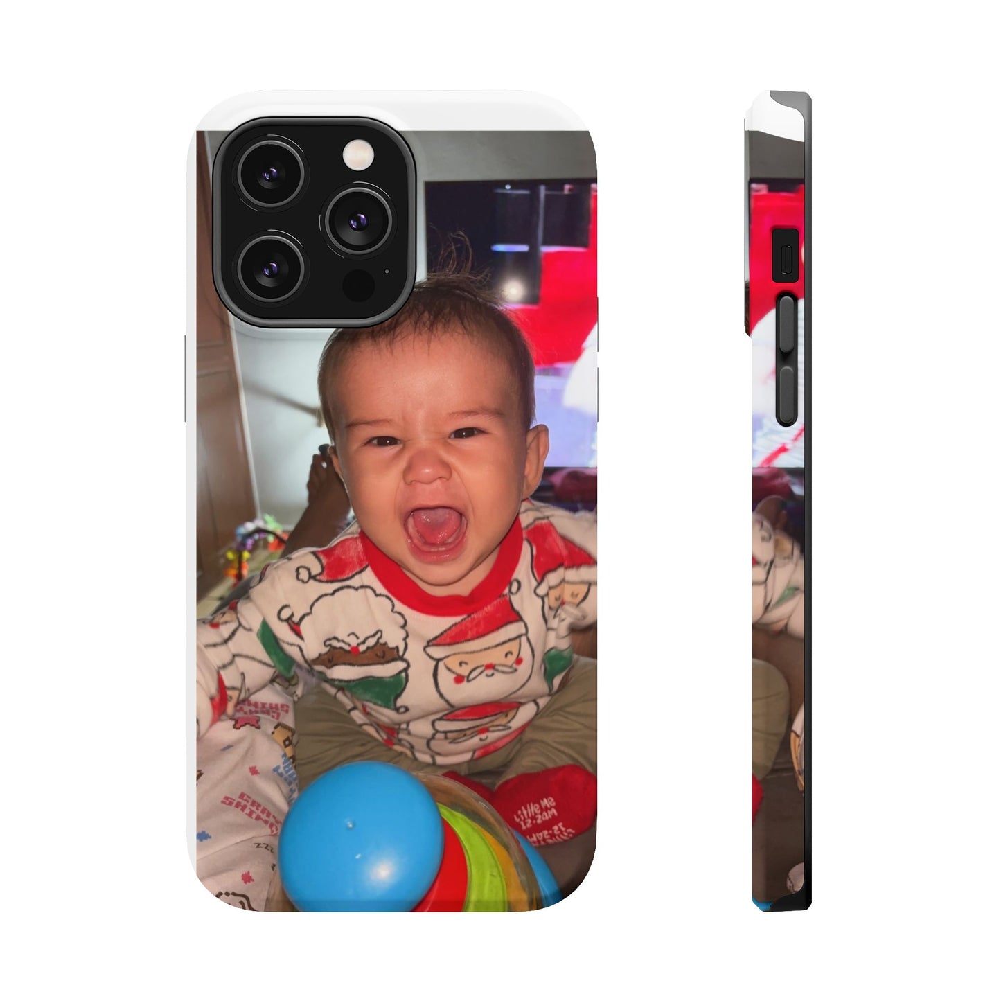Personalized Magnetic iPhone Case - Custom Photo, Durable, Impact-Resistant, Fun Gift for Kids, Holidays, Family Memories
