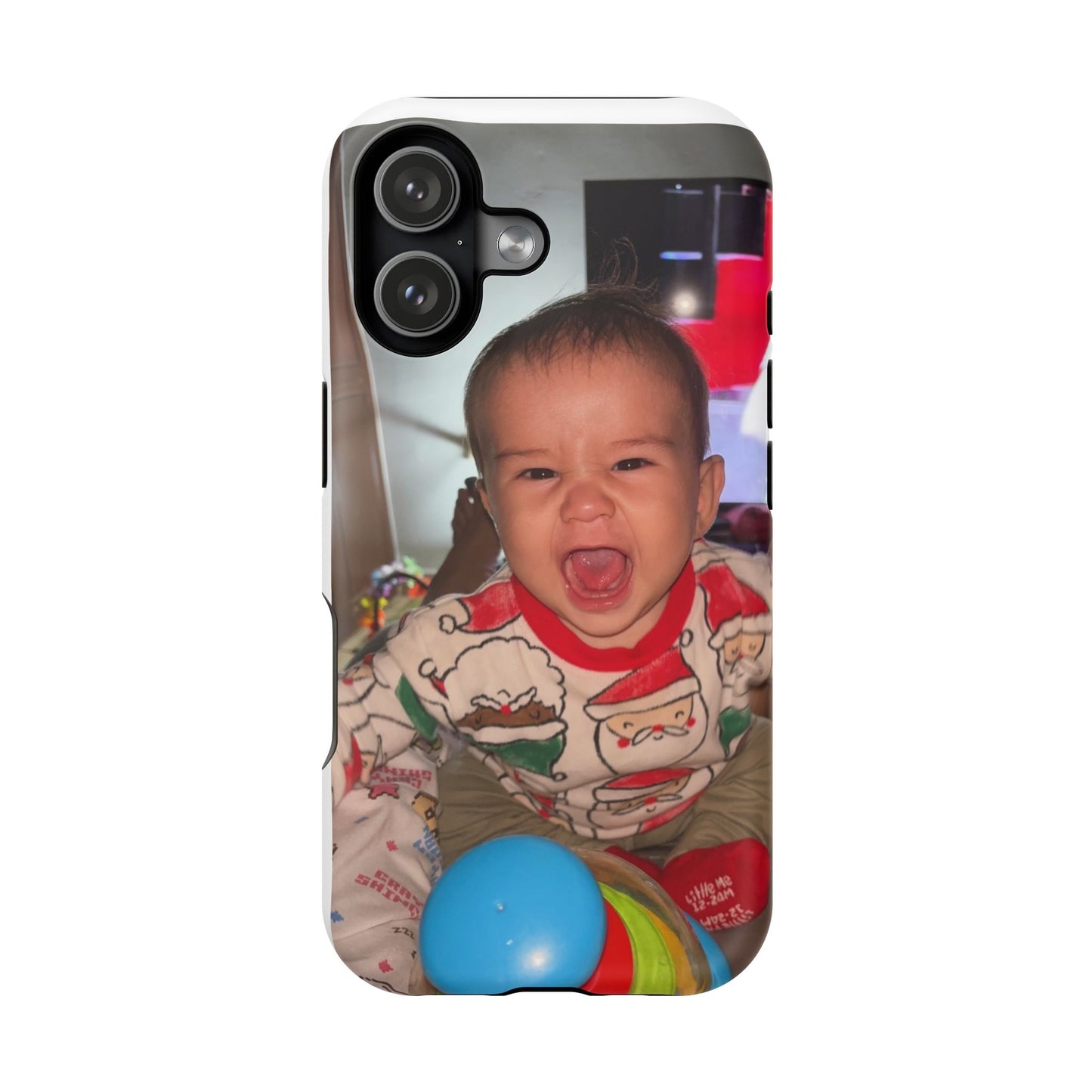 Personalized Magnetic iPhone Case - Custom Photo, Durable, Impact-Resistant, Fun Gift for Kids, Holidays, Family Memories
