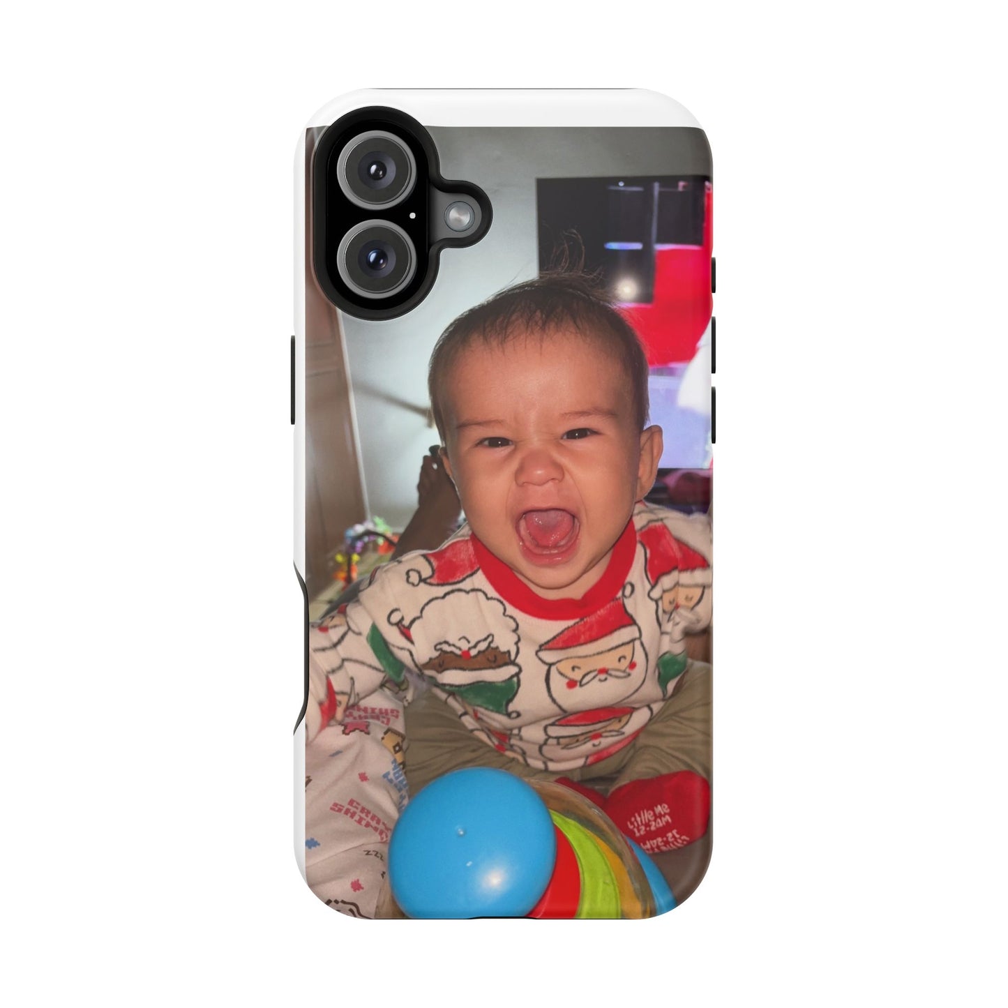 Personalized Magnetic iPhone Case - Custom Photo, Durable, Impact-Resistant, Fun Gift for Kids, Holidays, Family Memories
