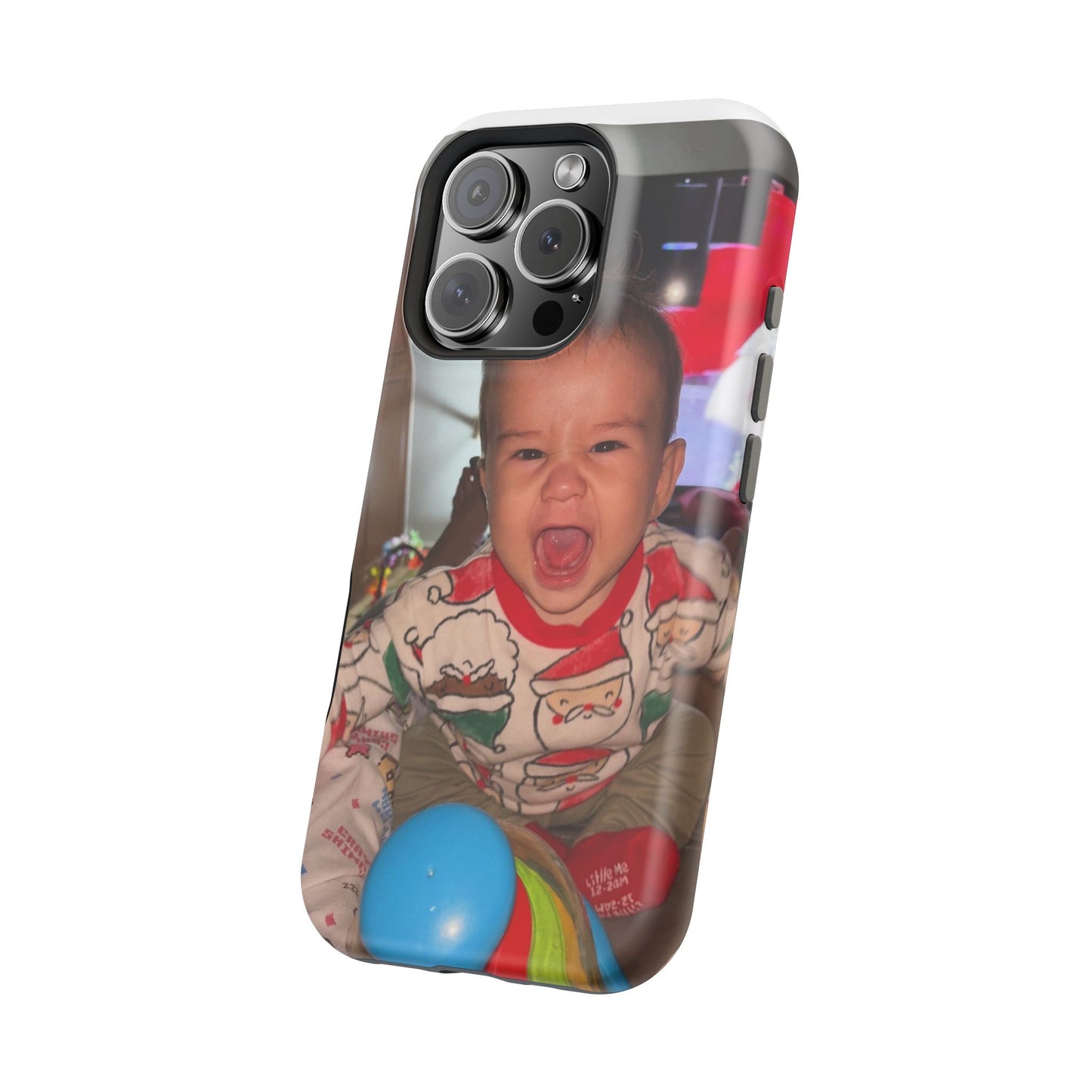 Personalized Magnetic iPhone Case - Custom Photo, Durable, Impact-Resistant, Fun Gift for Kids, Holidays, Family Memories