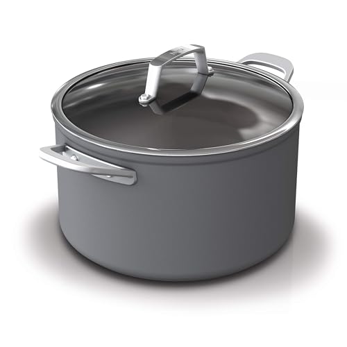 Ninja Cookware, Ninja NeverStick Professional, 16-Piece Pots and Pans Set, Non Stick Frying Pans, Kitchen Essentials, Stock Pot, Sauce Pan, Glass Lids, Saute Pan, All Stovetops, Black, C39900