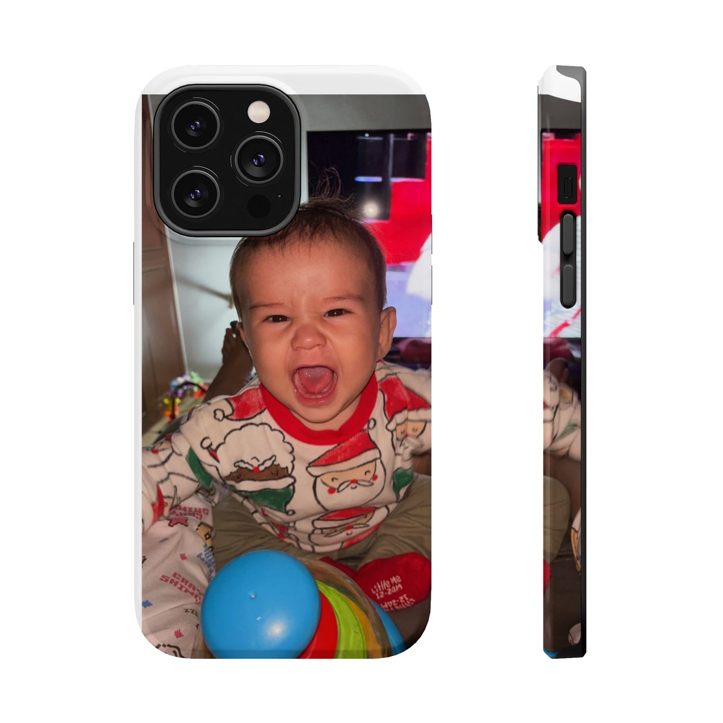 Personalized Magnetic iPhone Case - Custom Photo, Durable, Impact-Resistant, Fun Gift for Kids, Holidays, Family Memories