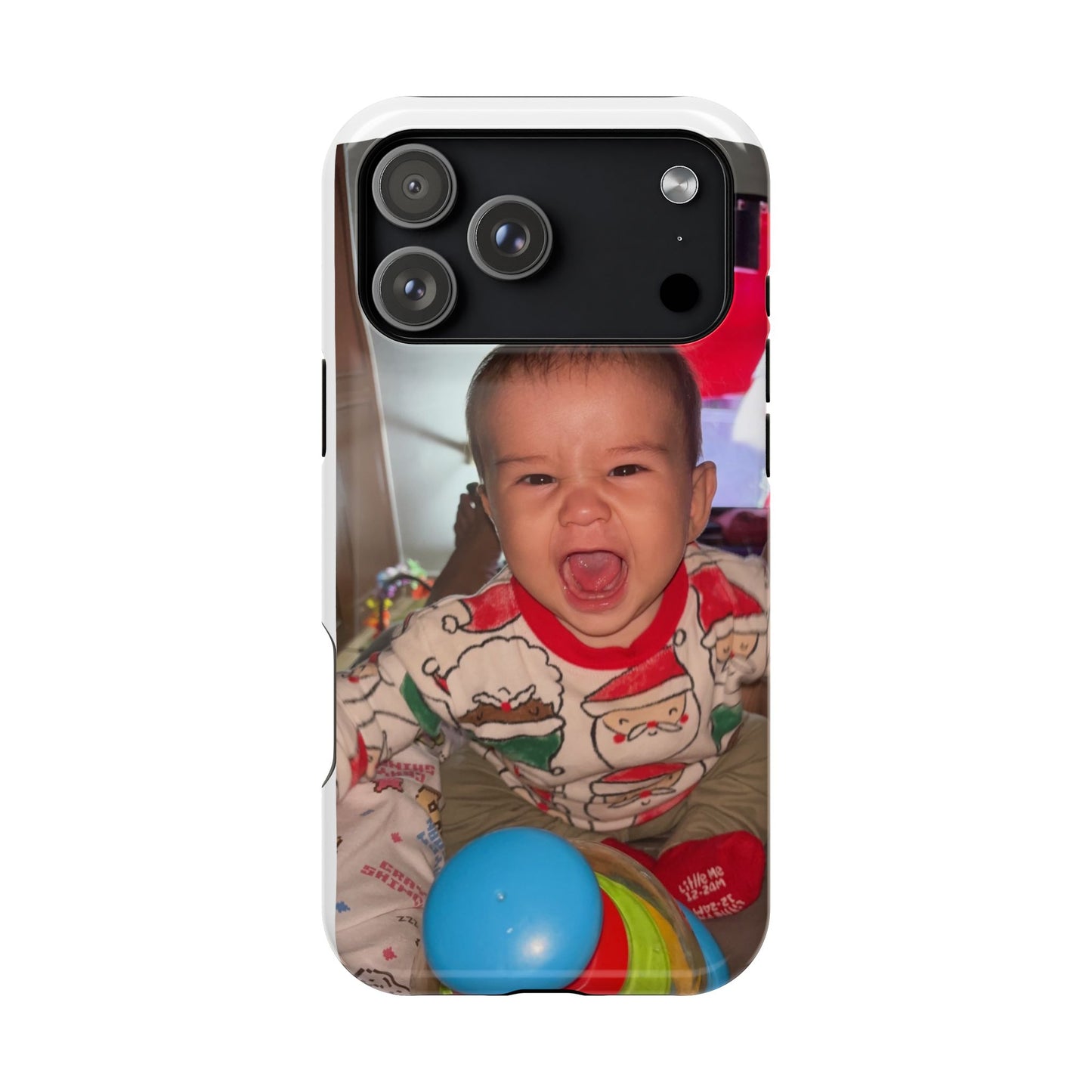 Personalized Magnetic iPhone Case - Custom Photo, Durable, Impact-Resistant, Fun Gift for Kids, Holidays, Family Memories