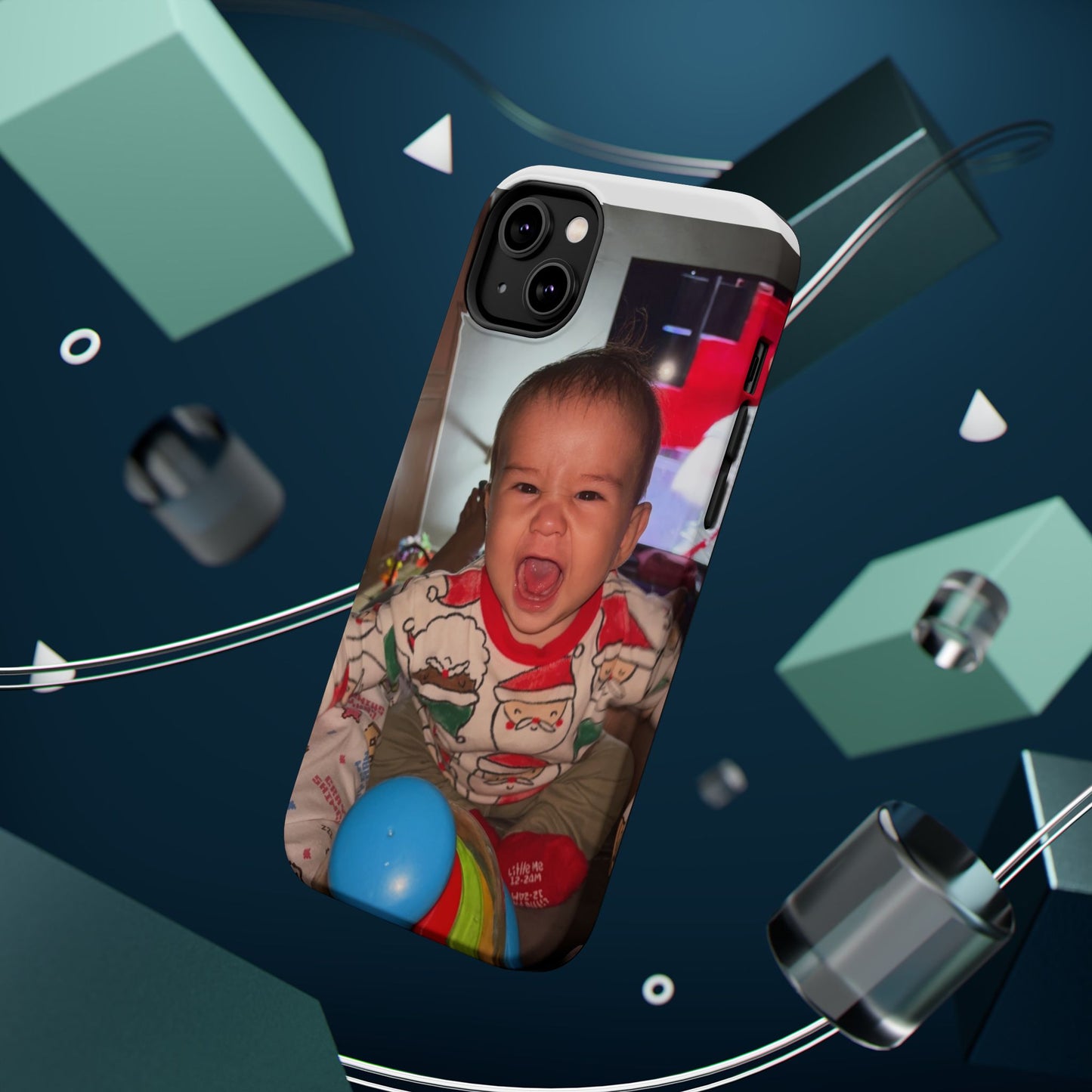 Personalized Magnetic iPhone Case - Custom Photo, Durable, Impact-Resistant, Fun Gift for Kids, Holidays, Family Memories