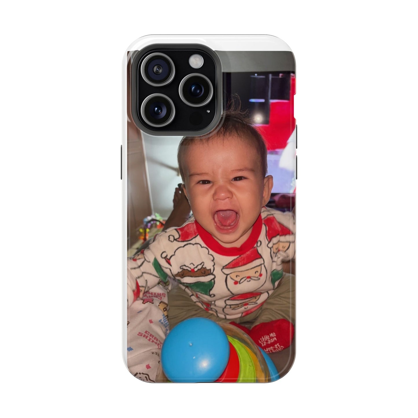 Personalized Magnetic iPhone Case - Custom Photo, Durable, Impact-Resistant, Fun Gift for Kids, Holidays, Family Memories