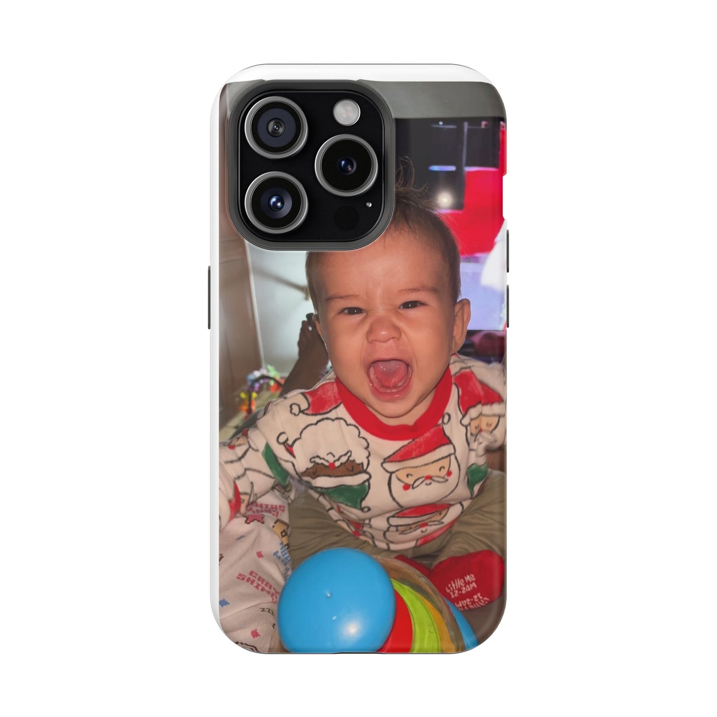 Personalized Magnetic iPhone Case - Custom Photo, Durable, Impact-Resistant, Fun Gift for Kids, Holidays, Family Memories