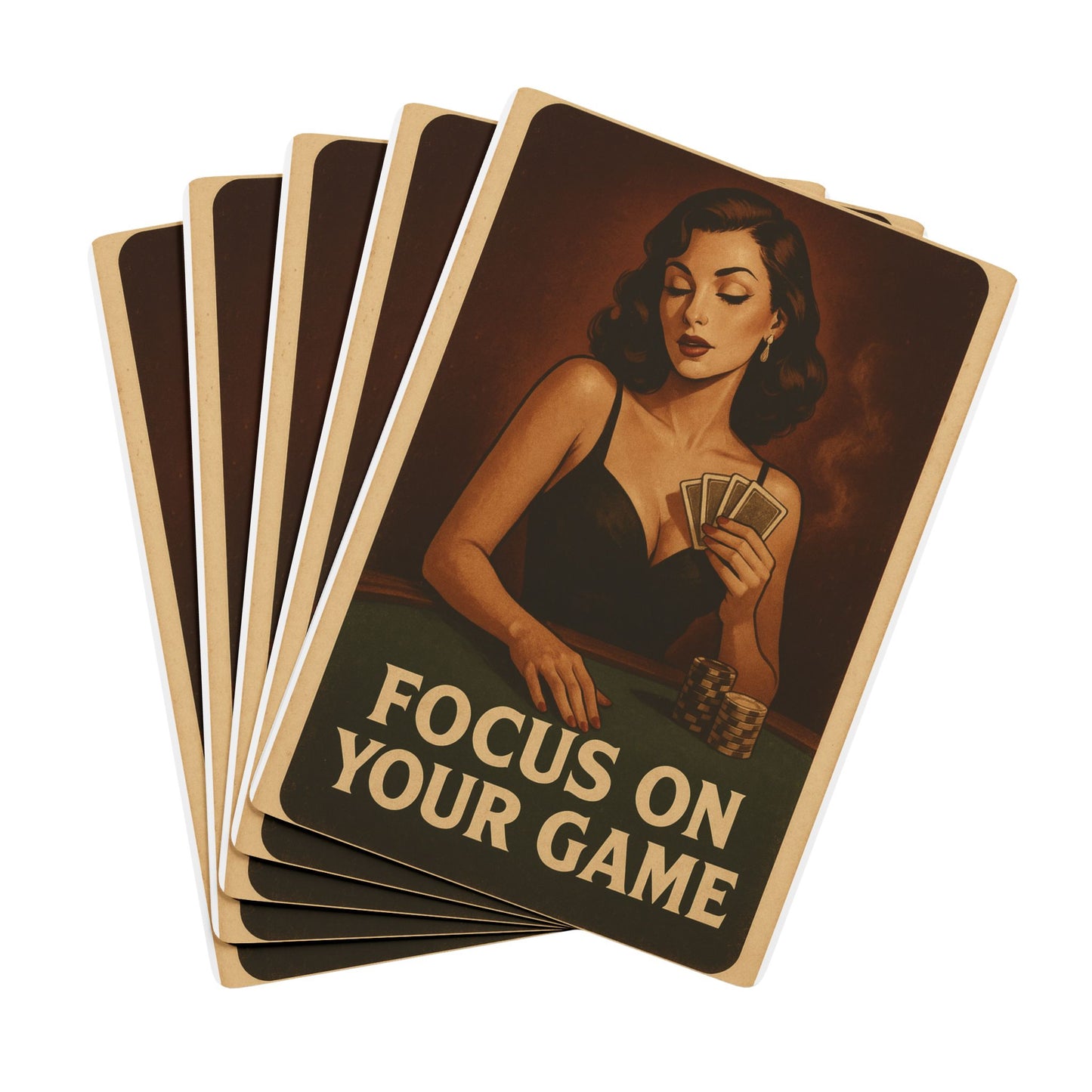 Focus on Your Game Design - Vintage Poker Playing Cards -