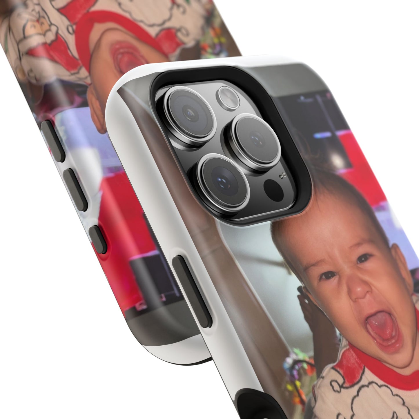 Personalized Magnetic iPhone Case - Custom Photo, Durable, Impact-Resistant, Fun Gift for Kids, Holidays, Family Memories