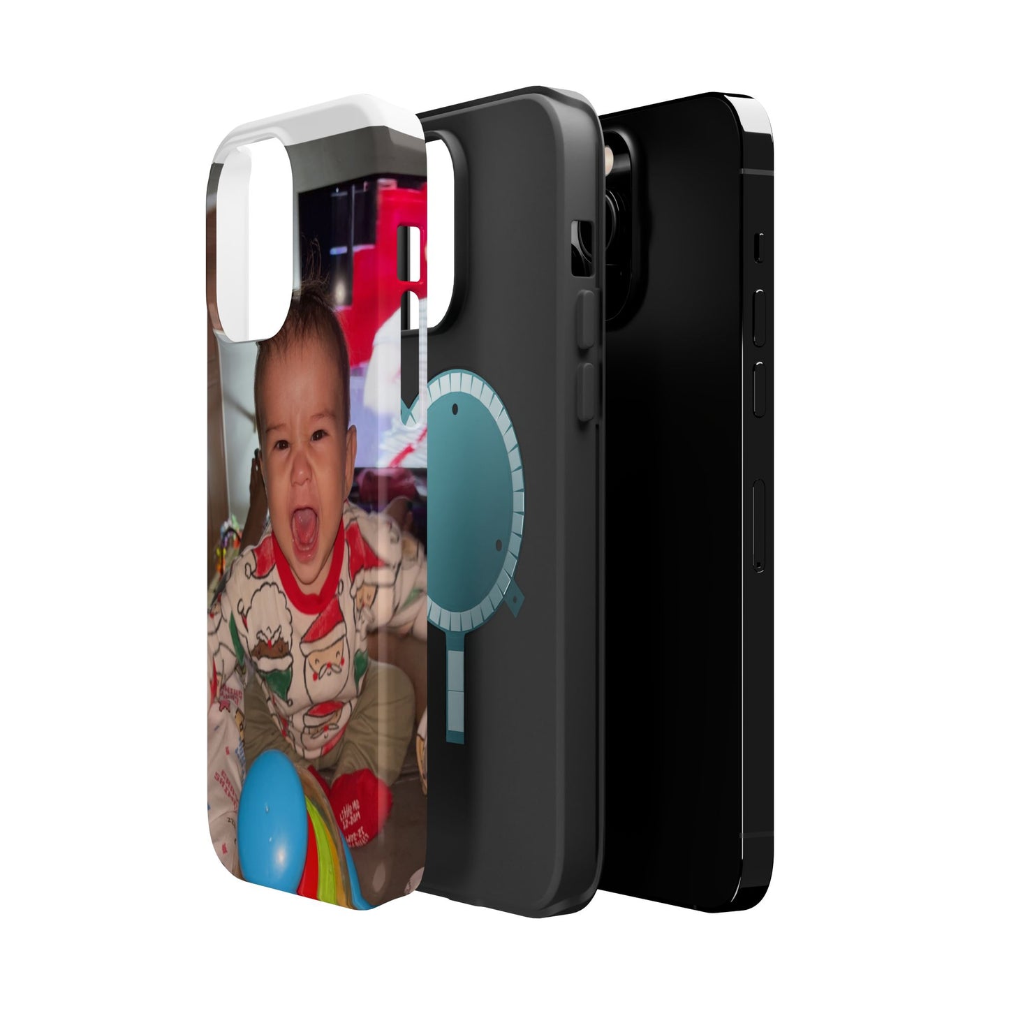 Personalized Magnetic iPhone Case - Custom Photo, Durable, Impact-Resistant, Fun Gift for Kids, Holidays, Family Memories