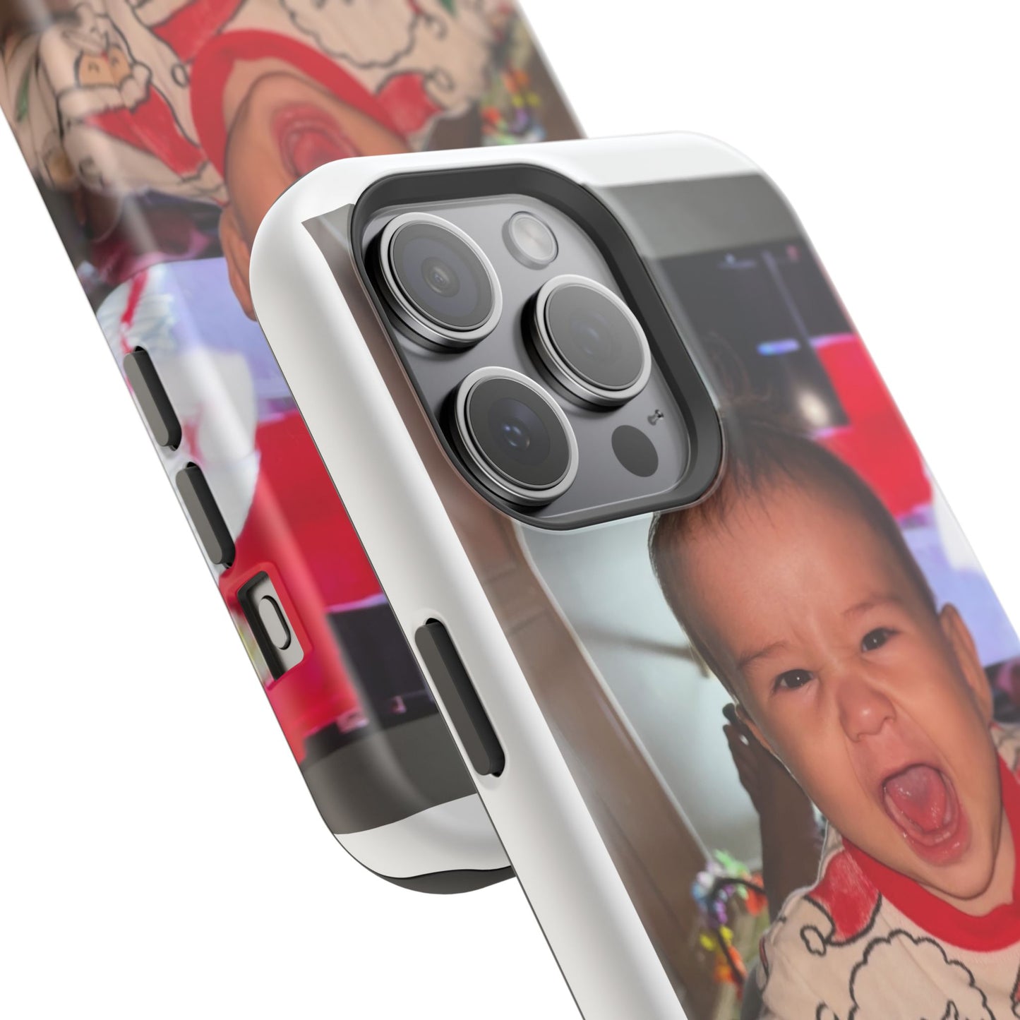 Personalized Magnetic iPhone Case - Custom Photo, Durable, Impact-Resistant, Fun Gift for Kids, Holidays, Family Memories