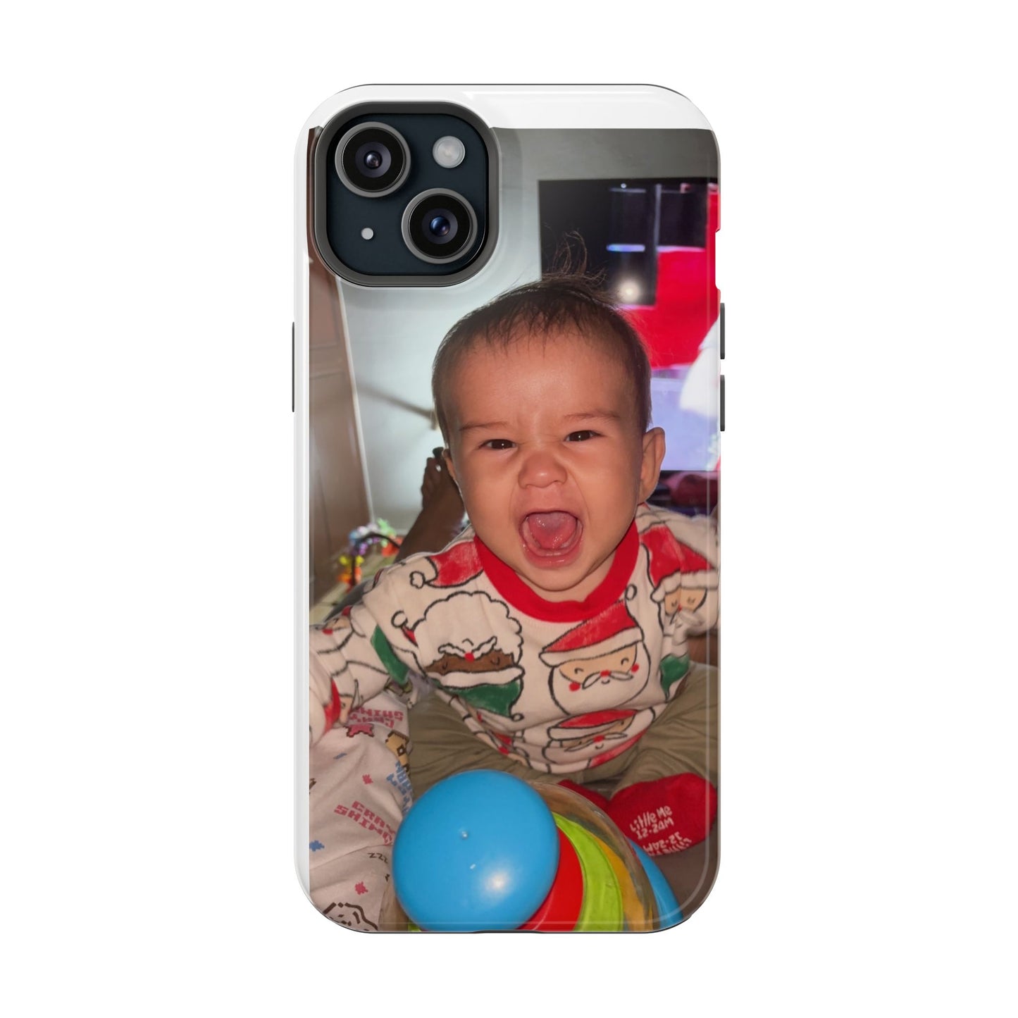 Personalized Magnetic iPhone Case - Custom Photo, Durable, Impact-Resistant, Fun Gift for Kids, Holidays, Family Memories