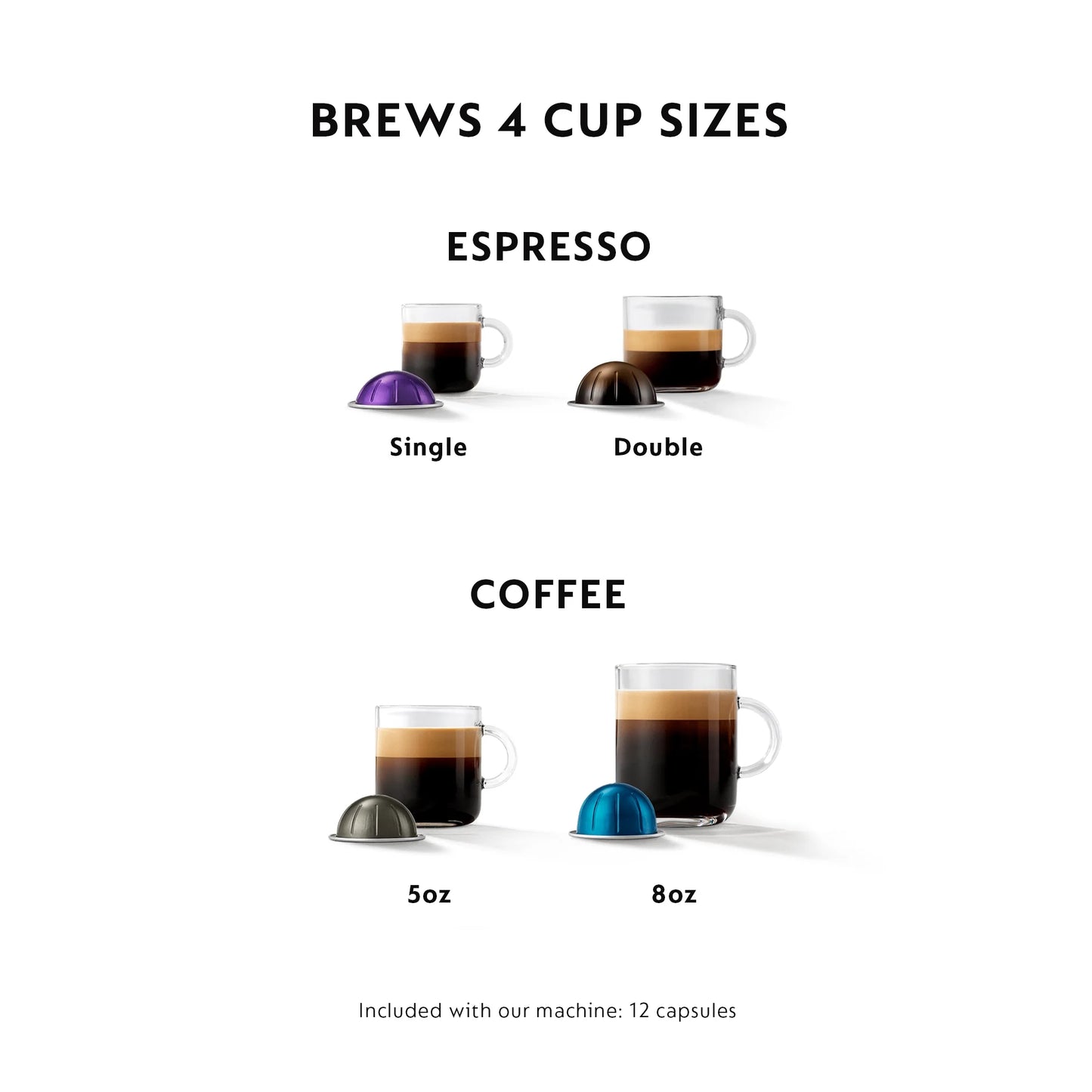 Vertuo plus Coffee and Espresso Maker by , Black