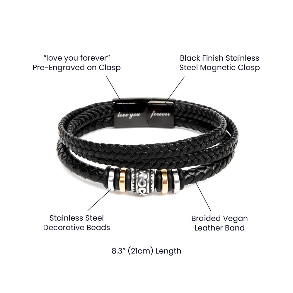 - Always Yours™ – Personalized Vegan Leather Bracelet. A subtle, powerful reminder of lasting love.