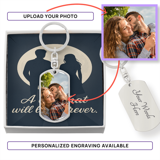 Endless Bond Dog Tag Key Chain