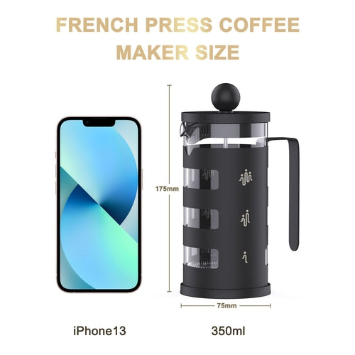 RAINBEAN French Press Coffee Maker Easy Cleaning Cafeteria, Heat