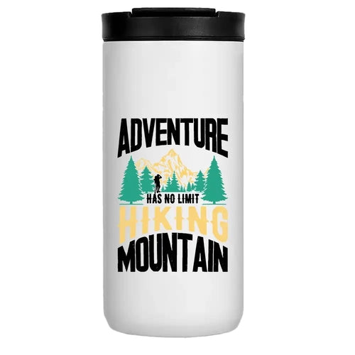 Adventure Has No Limit Hiking Mountain 14oz Insulated Coffee Tumbler