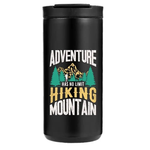 Adventure Has No Limit Hiking Mountain 14oz Insulated Coffee Tumbler