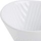 1 Cup Porcelain Pour-Over Cone Coffeemaker, Glossy White