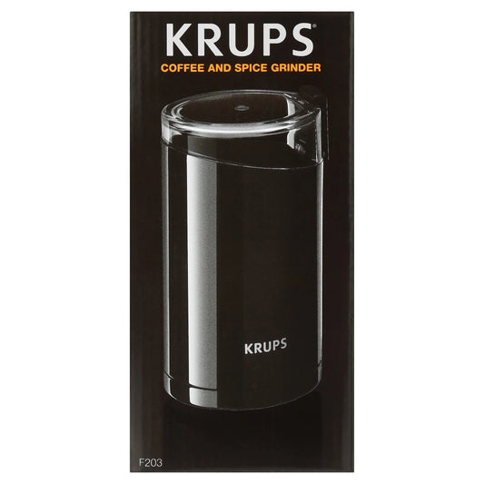 Fast Touch Electric Coffee and Spice Grinder with Stainless Steel Blades, Black
