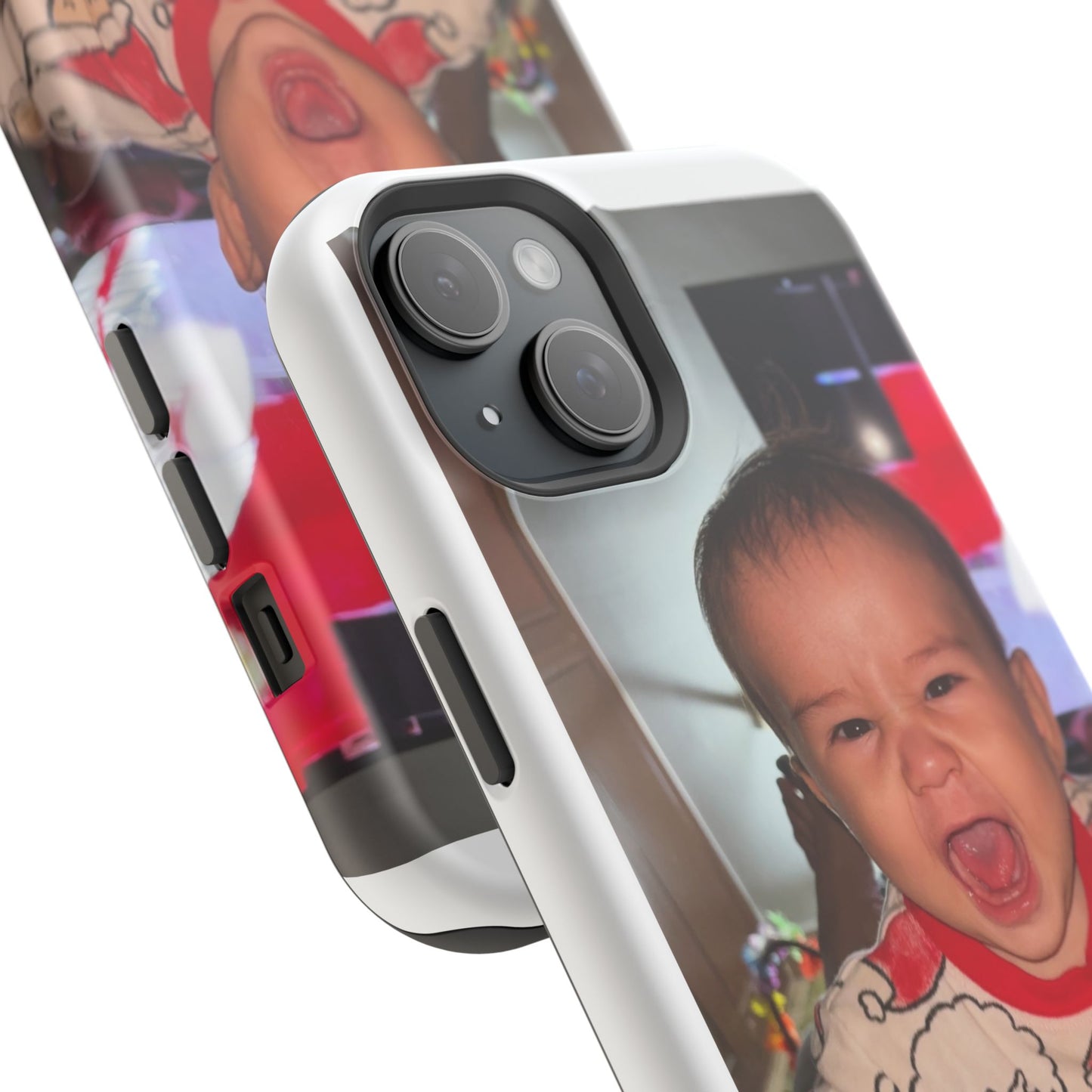 Personalized Magnetic iPhone Case - Custom Photo, Durable, Impact-Resistant, Fun Gift for Kids, Holidays, Family Memories
