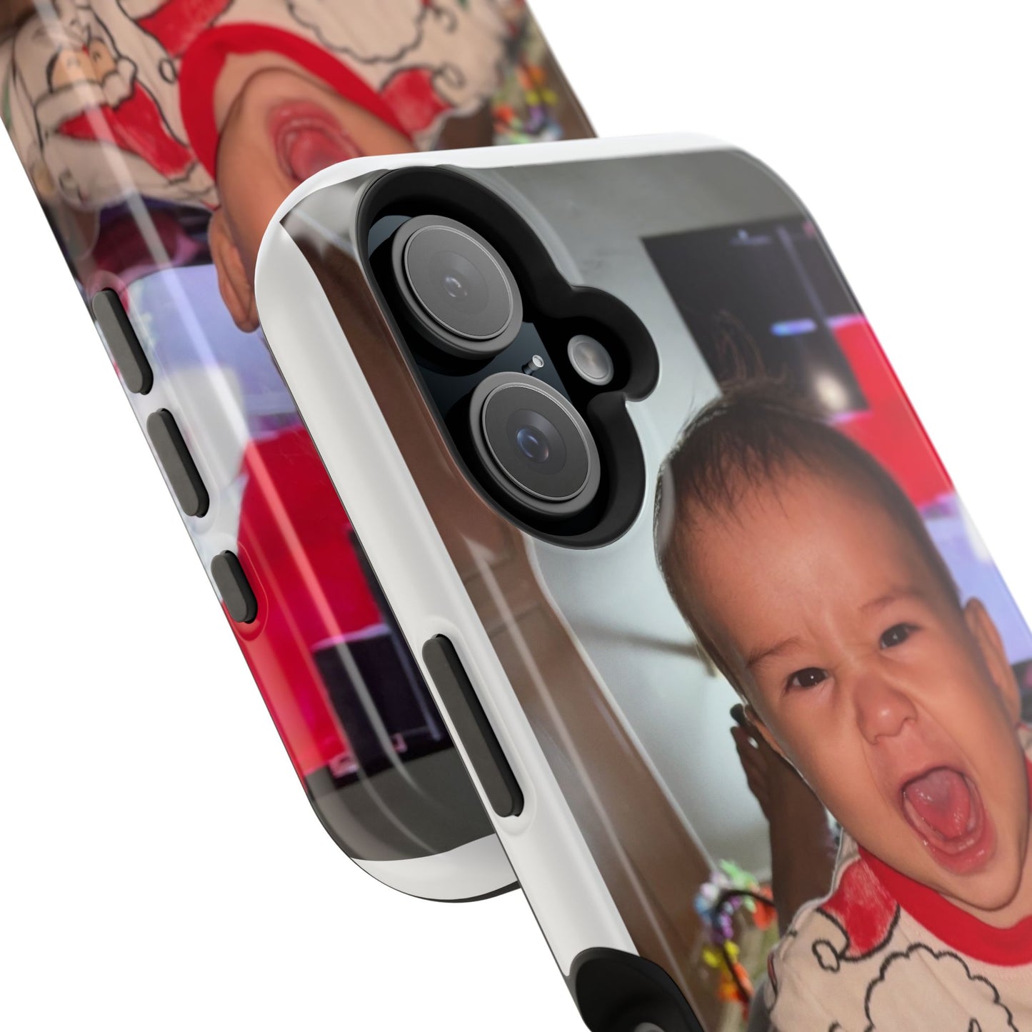 Personalized Magnetic iPhone Case - Custom Photo, Durable, Impact-Resistant, Fun Gift for Kids, Holidays, Family Memories