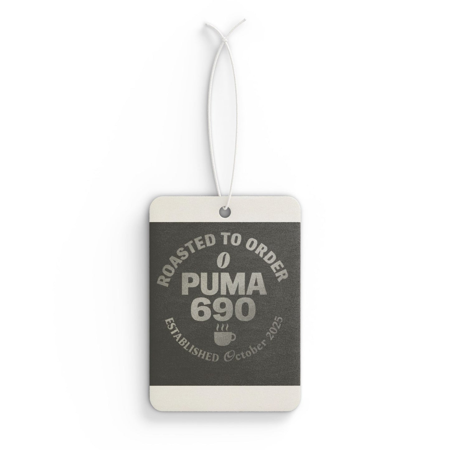 Puma 690 Car Air Freshener | Roasted to Order, Aromatic Car Accessory, Gift for Coffee Lovers, Unique Car Decor, Fresh Scent