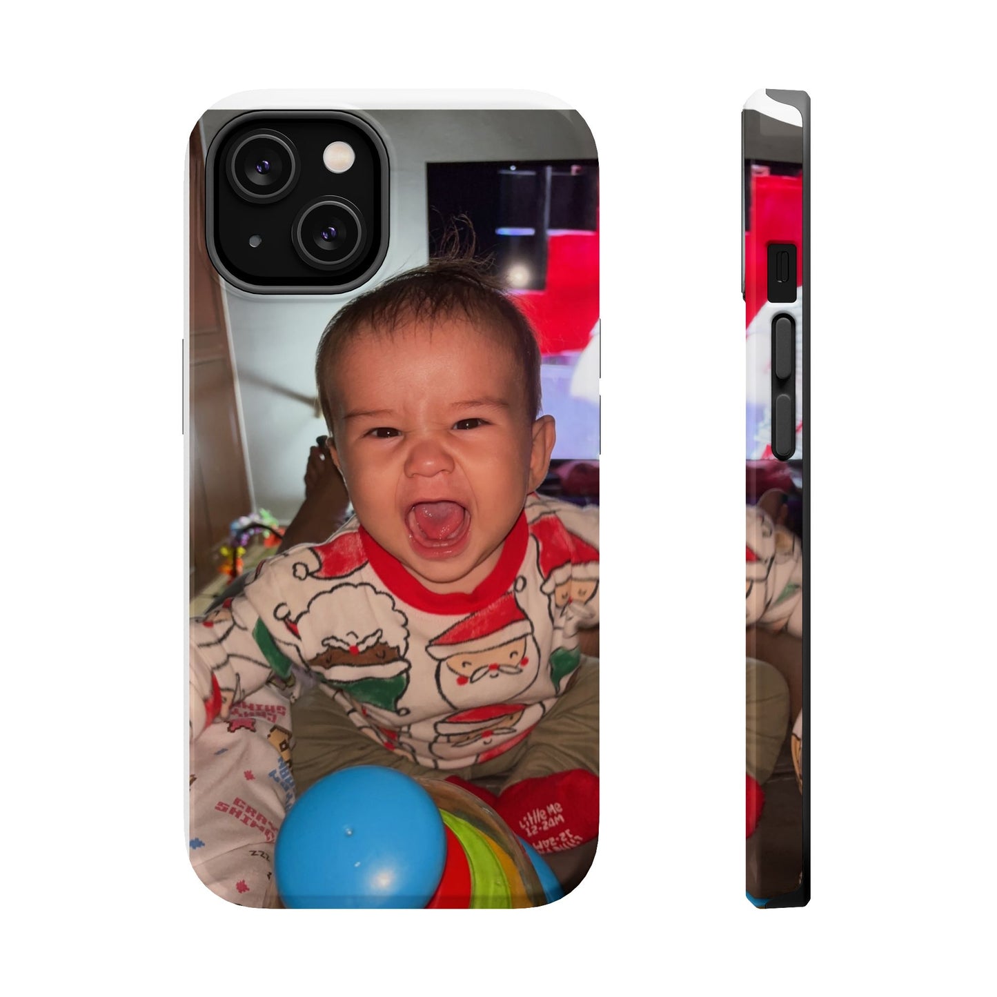 Personalized Magnetic iPhone Case - Custom Photo, Durable, Impact-Resistant, Fun Gift for Kids, Holidays, Family Memories