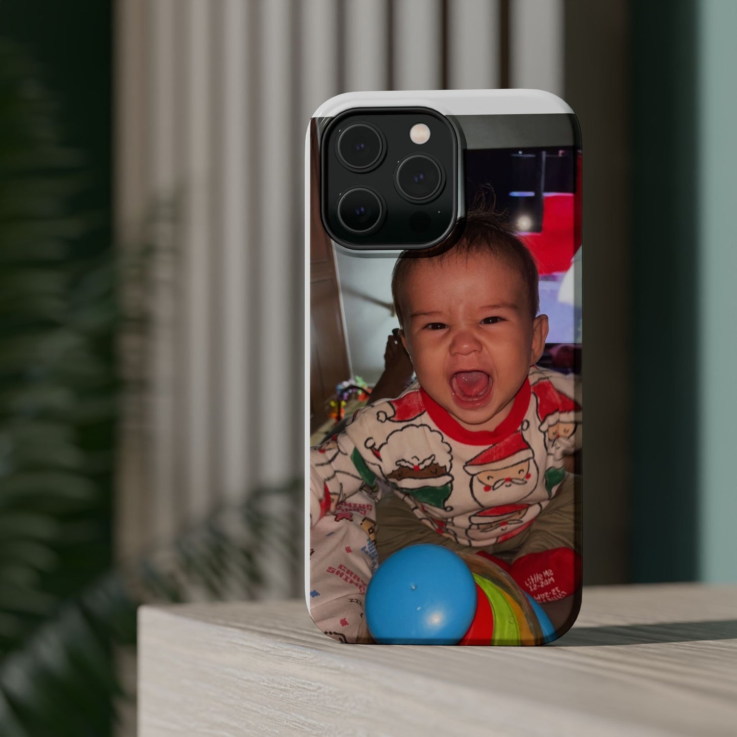 Personalized Magnetic iPhone Case - Custom Photo, Durable, Impact-Resistant, Fun Gift for Kids, Holidays, Family Memories