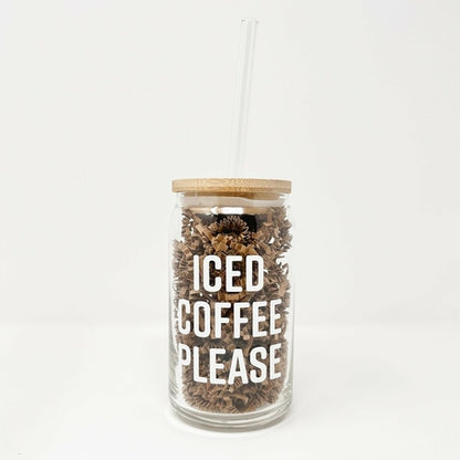16 oz Beer Can Glass | Iced Coffee Please