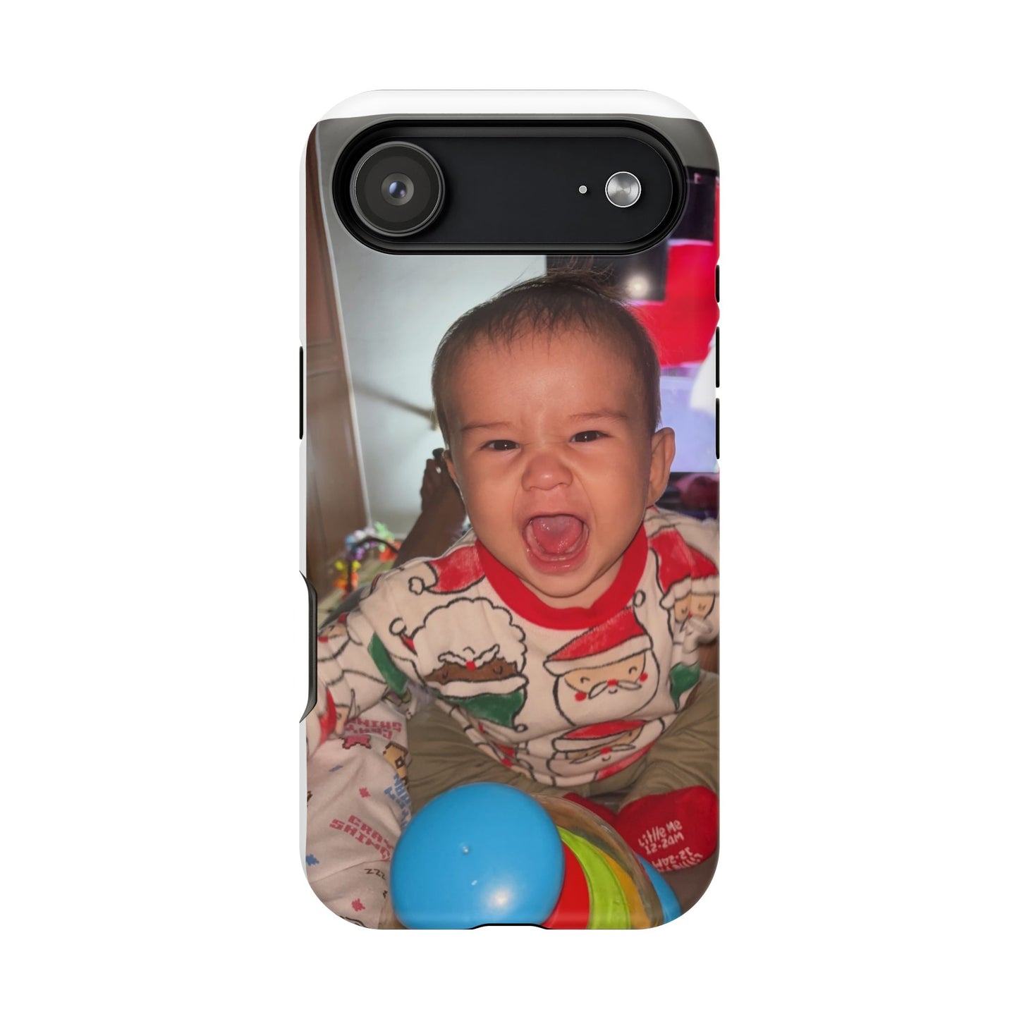 Personalized Magnetic iPhone Case - Custom Photo, Durable, Impact-Resistant, Fun Gift for Kids, Holidays, Family Memories