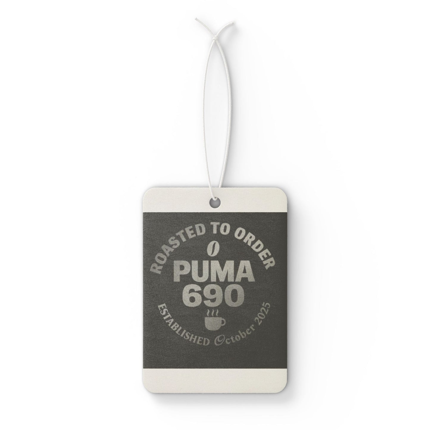 Puma 690 Car Air Freshener | Roasted to Order, Aromatic Car Accessory, Gift for Coffee Lovers, Unique Car Decor, Fresh Scent