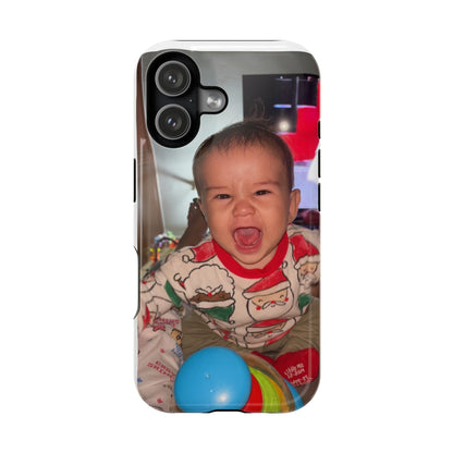 Personalized Magnetic iPhone Case - Custom Photo, Durable, Impact-Resistant, Fun Gift for Kids, Holidays, Family Memories