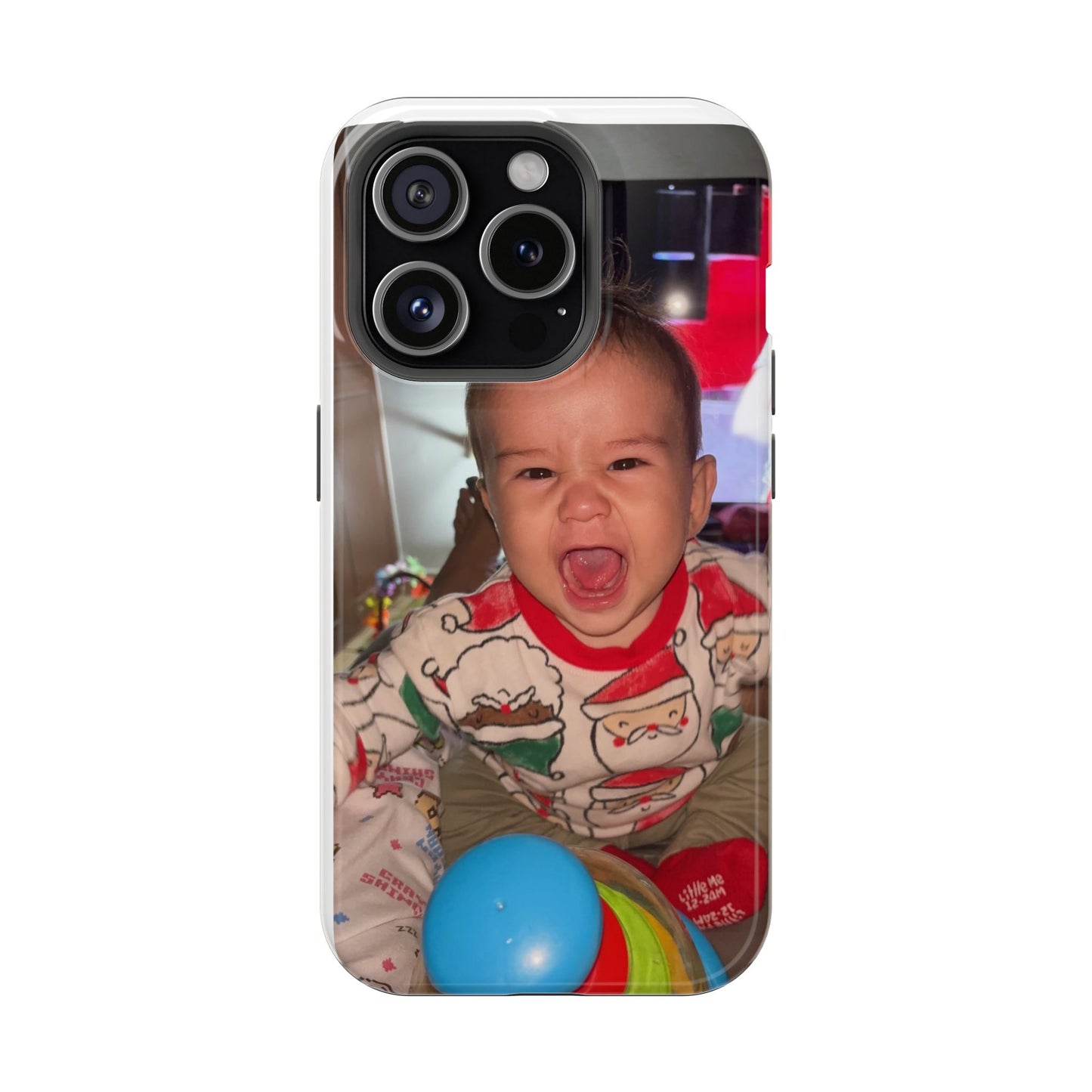 Personalized Magnetic iPhone Case - Custom Photo, Durable, Impact-Resistant, Fun Gift for Kids, Holidays, Family Memories