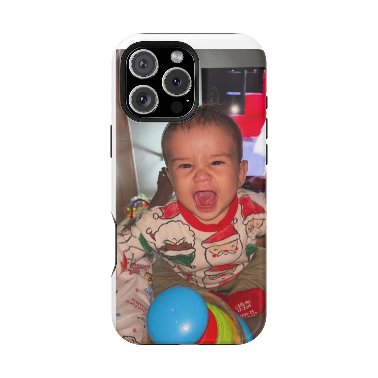 Personalized Magnetic iPhone Case - Custom Photo, Durable, Impact-Resistant, Fun Gift for Kids, Holidays, Family Memories