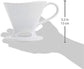 1 Cup Porcelain Pour-Over Cone Coffeemaker, Glossy White