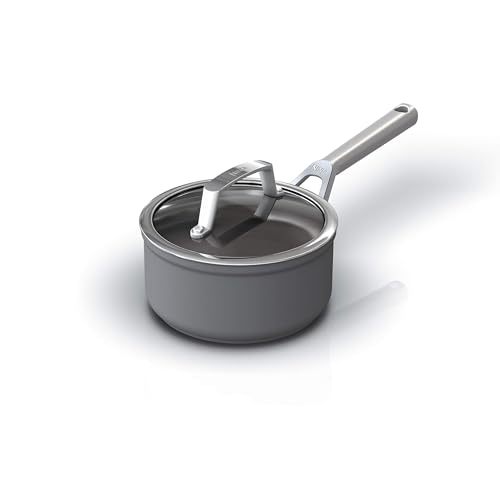 Ninja Cookware, Ninja NeverStick Professional, 16-Piece Pots and Pans Set, Non Stick Frying Pans, Kitchen Essentials, Stock Pot, Sauce Pan, Glass Lids, Saute Pan, All Stovetops, Black, C39900