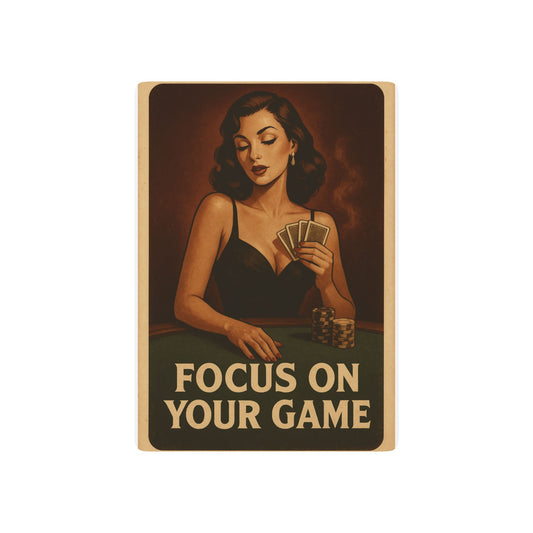 Focus on Your Game Design - Vintage Poker Playing Cards -