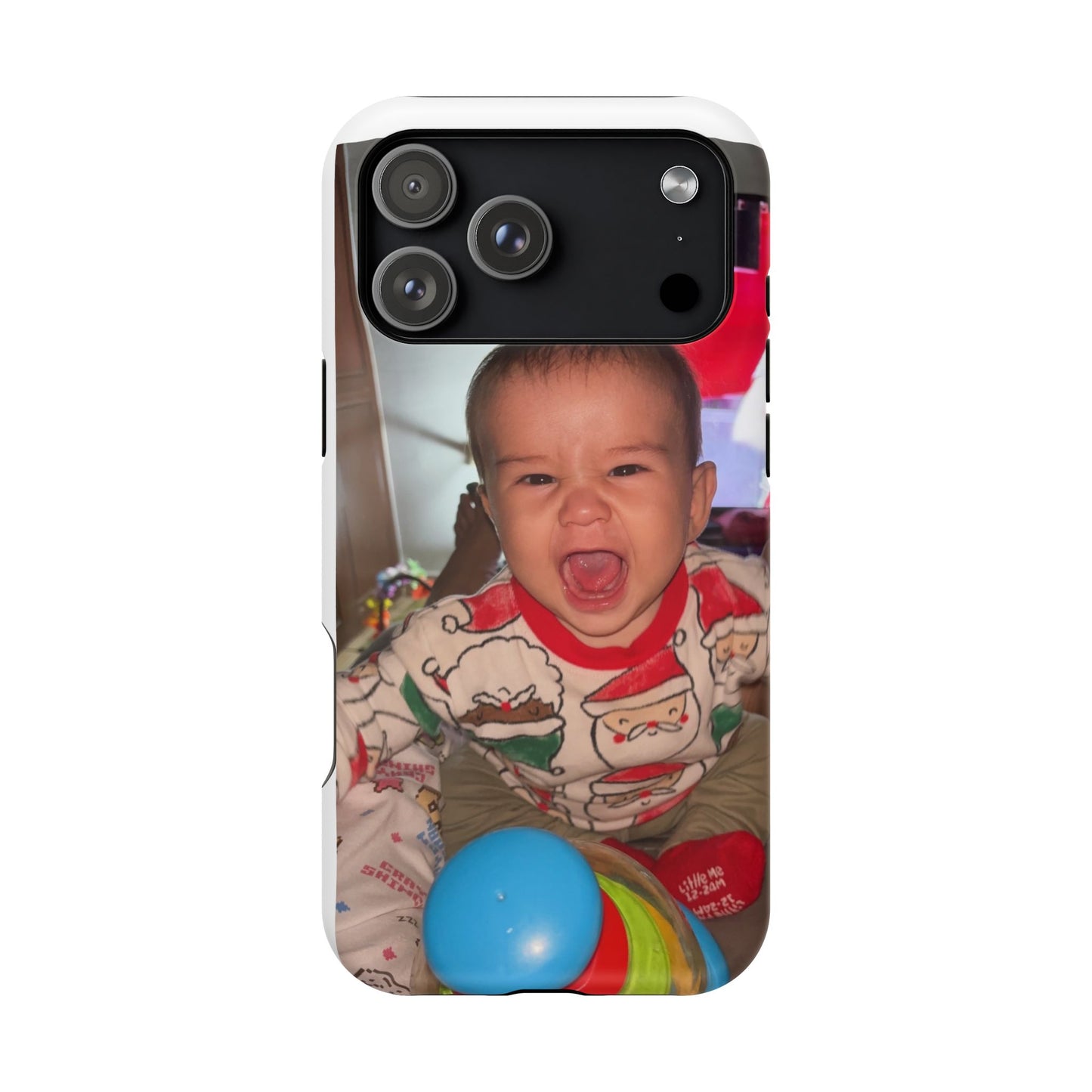 Personalized Magnetic iPhone Case - Custom Photo, Durable, Impact-Resistant, Fun Gift for Kids, Holidays, Family Memories