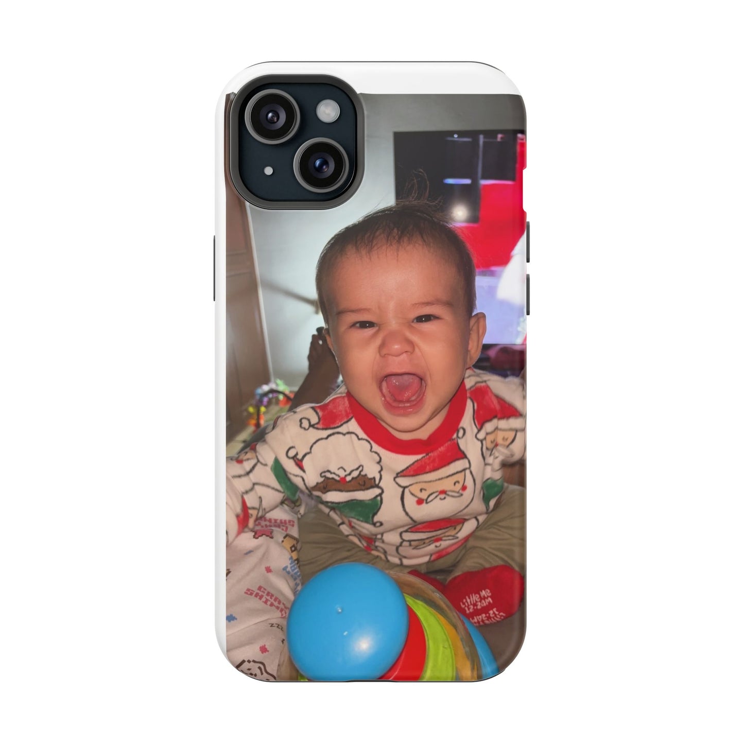 Personalized Magnetic iPhone Case - Custom Photo, Durable, Impact-Resistant, Fun Gift for Kids, Holidays, Family Memories