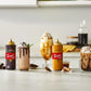 (4 Pack)  Puremade Caramel Sauce, Authentic Coffeehouse Sauce and Dessert Topping, Plastic Squeeze Bottle, 16.5 Oz