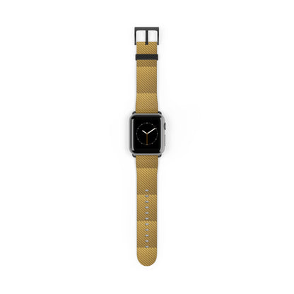 Stylish Gold Carbon Fiber Watch Band