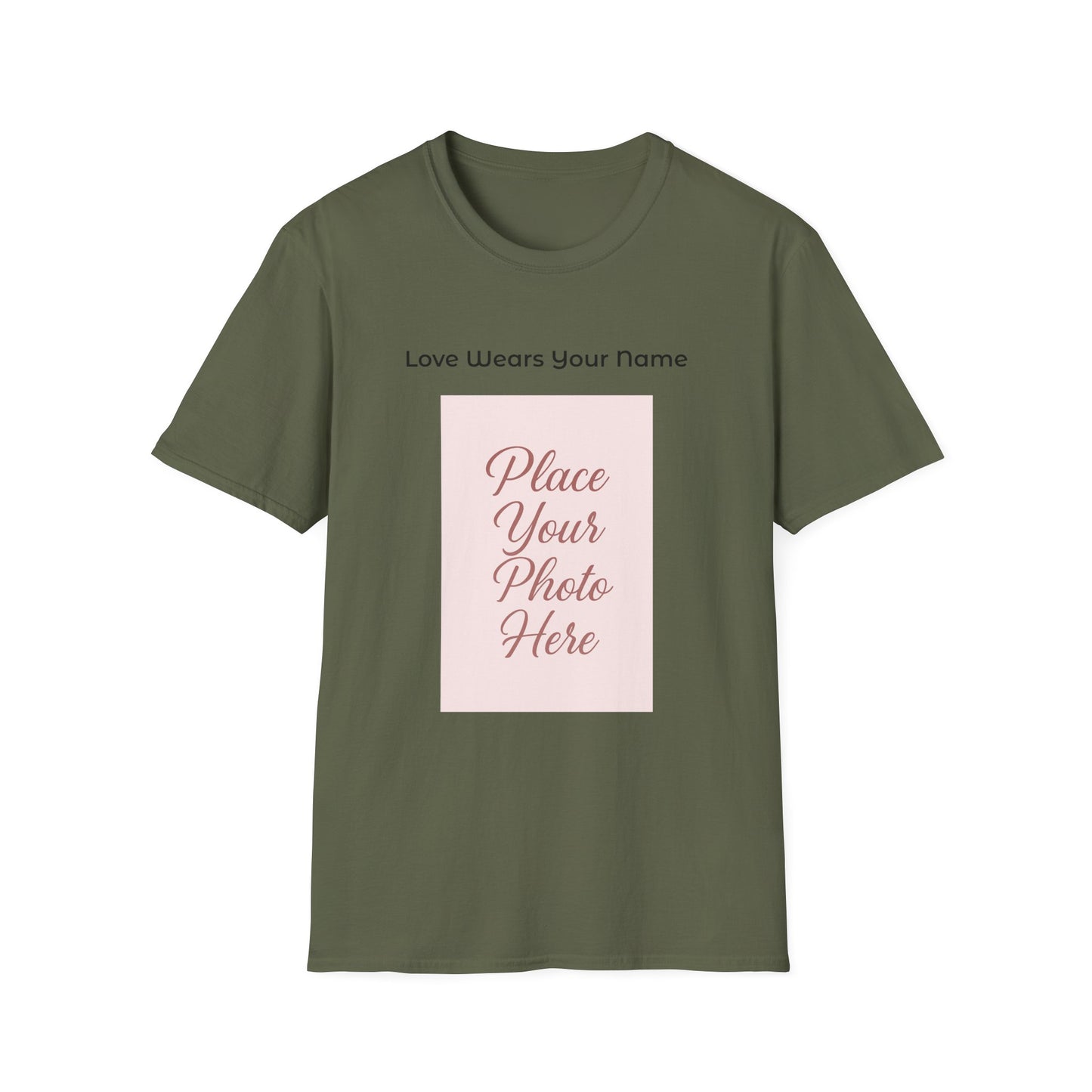 Love Wears Your Name™ This shirt carries more than a photo—it carries your heart.